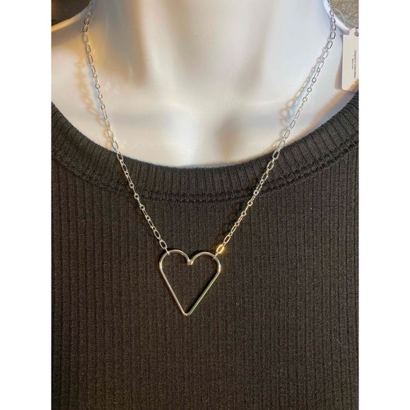 Valentine Special 🔥 DAINTY VERSATILE SILVER HEART 💛 NECKLACE - Picture 5 of 6